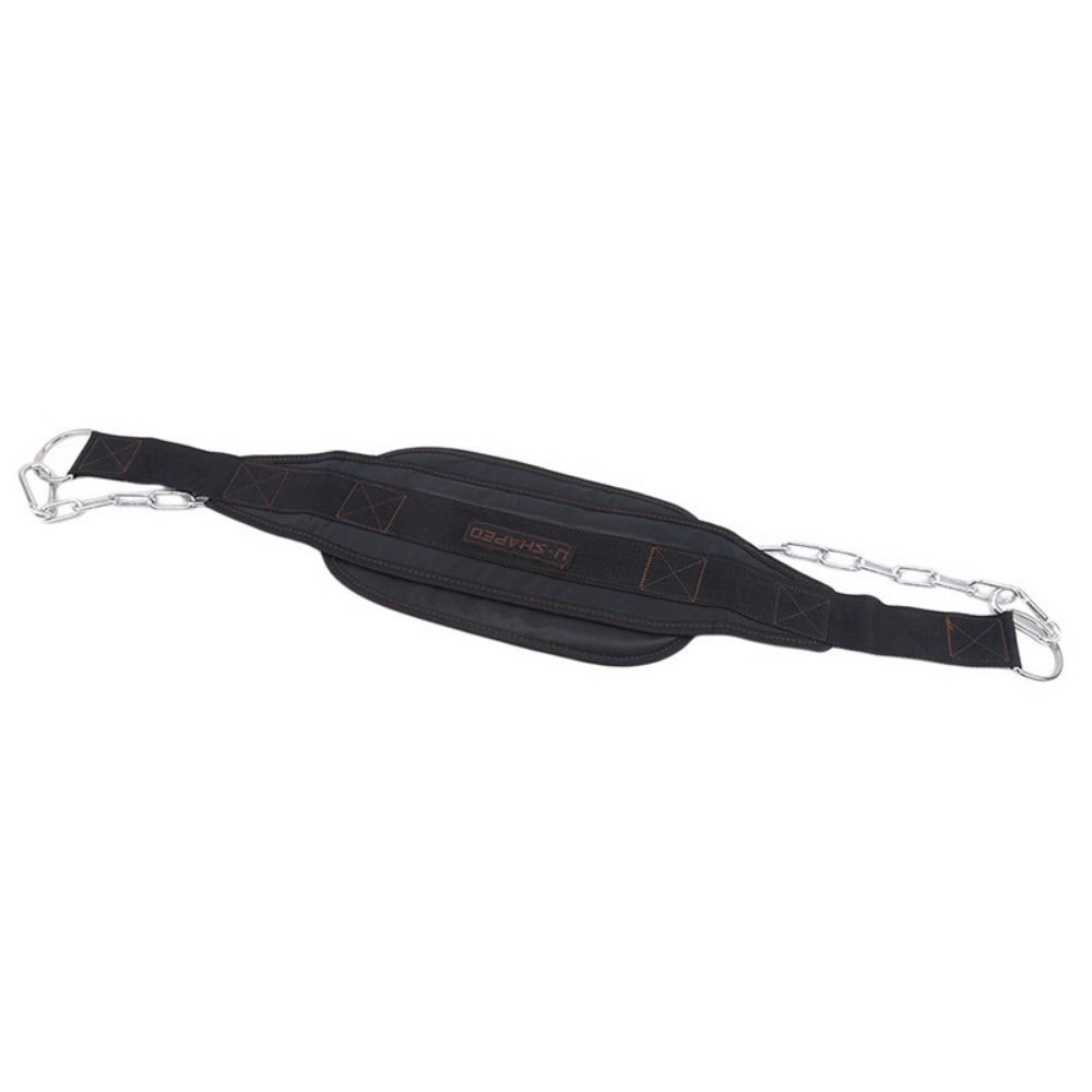 Waist Support Weight Lifting Belt Thicken Load Bearing Waistband Dipping Belt with Chain  Pull Up
