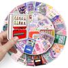50pcs Cartoon Vending Machine Graffiti Stickers for Water Bottles, Phone Cases, and Stationery