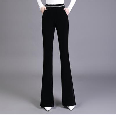 Spring Autumn New Korean Women's Elegant Fashion Flared Pants Stretch High Waist Vintage Casual Slim Pants Harajuku Streetwear