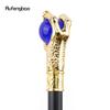 Drachenklauengriff, blaue Glaskugel, goldener Gehstock, modischer dekorativer Gehstock, Cosplay-Gehstock, Knauf, Crosier, 93 cm