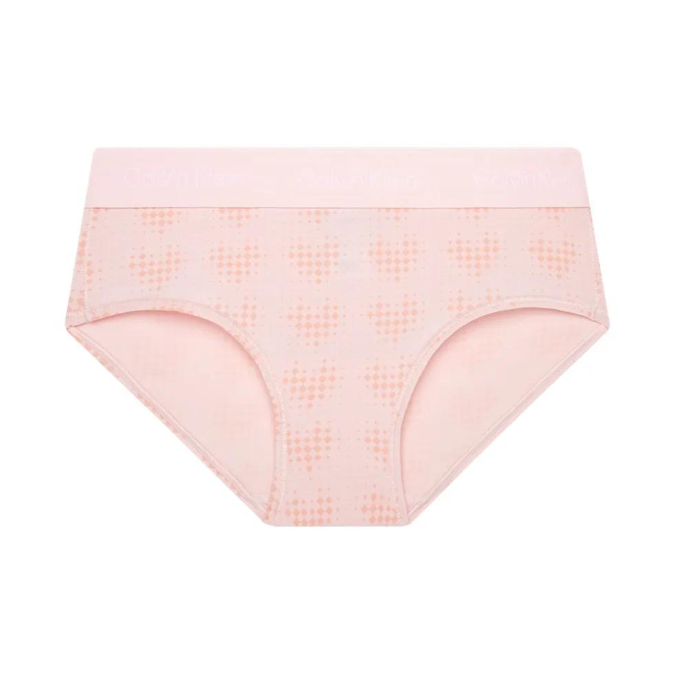 CALVIN KLEIN Modern Gravity Belt Heart All-over Print Anti-wedgie Hip-hugging Women s Briefs XS