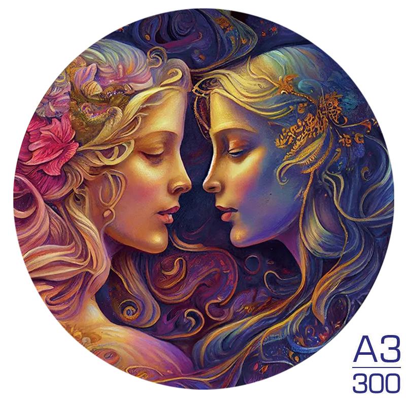 Panda A3 A4 A5 Wooden Puzzle For Adults Children Wood DIY Crafts Animal Shaped Holiday Gift Wooden Jigsaw Home Decoration