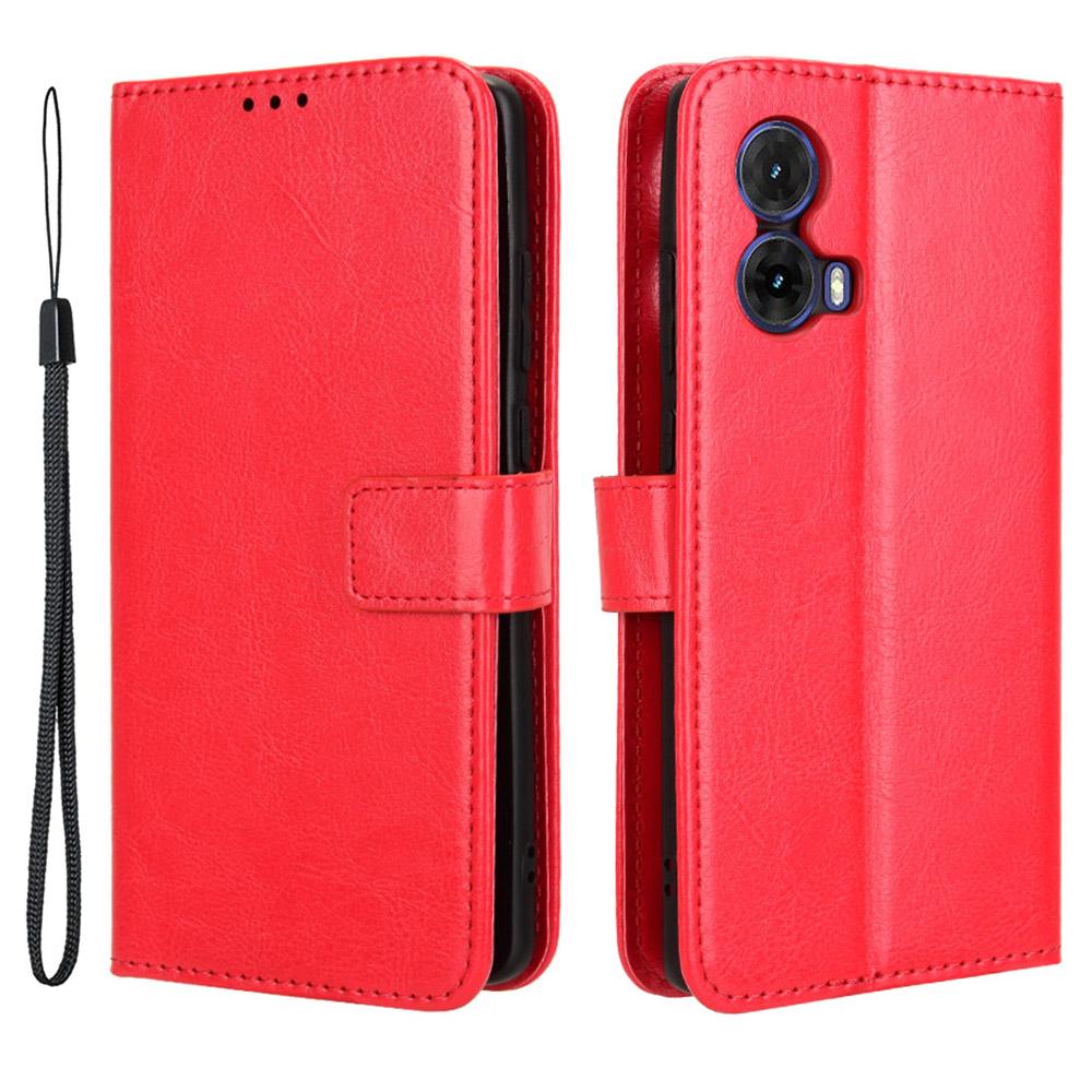 For Motorola Moto G85 5G/S50 Neo 5G Case Crazy Horse Texture Leather Flip Phone Cover