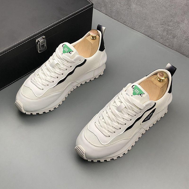 2025 Sneakers Uomo Casual Tela Traspirante Rialzo Interno Scarpe Piattaforma Tendenza Street Cool Colori Misti Scarpa da Skateboard