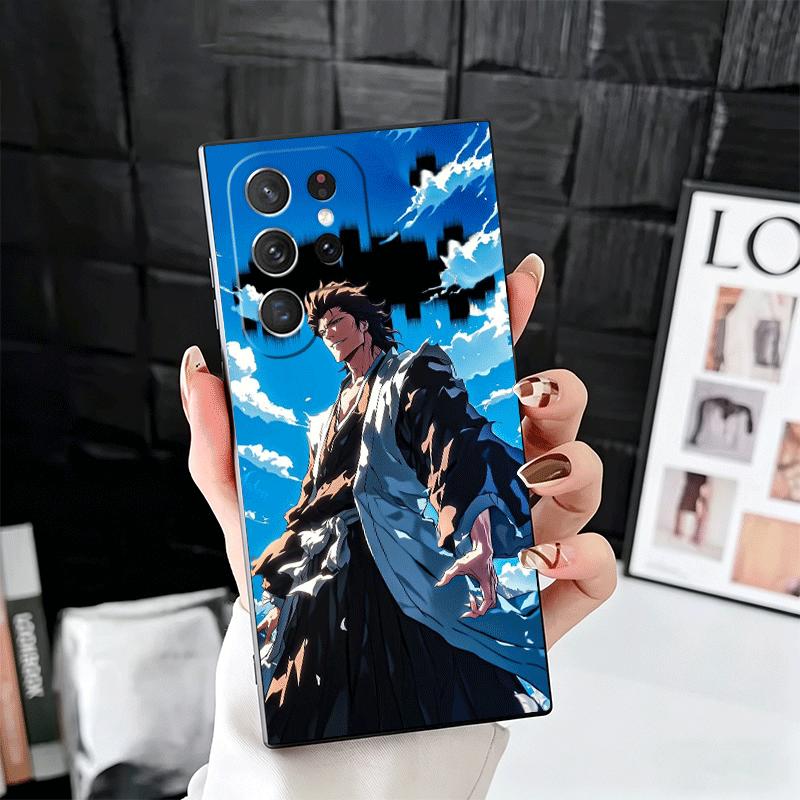 Bleach Aizen Sousuke Soft Phone Case for Samsung Galaxy S26 S25 Edge S24 Ultra S23 Plus S22 S21 FE S20 Black Cover Back Shell