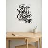 Modern Wall Art Metal Sign Elegant Living Room Cafe Kitchen Decor