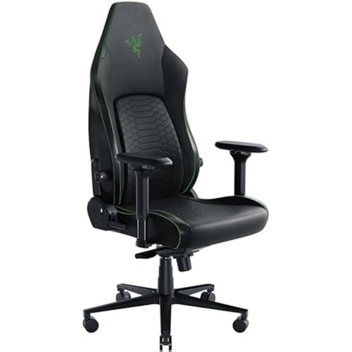 Chaise de Jeu Razer Iskur V2 - Cuir synthétique de qualité EPU - Support Lombaire Adaptatif - Accoudoirs 4D