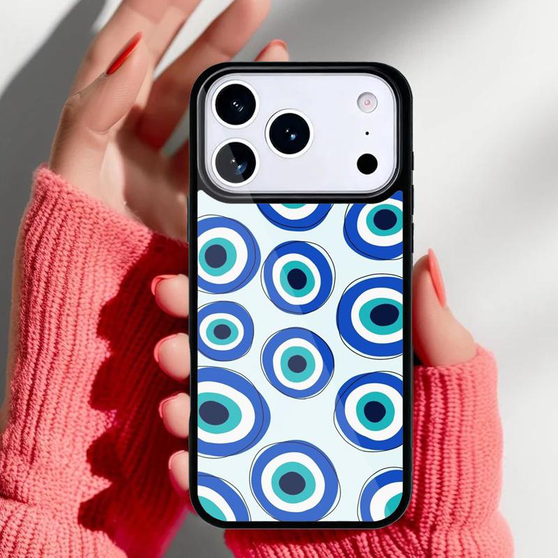 Evil Eye Phone Case for iPhone 17 16 15 14 13 Pro Max Back Cover for 12 11 Pro Coque
