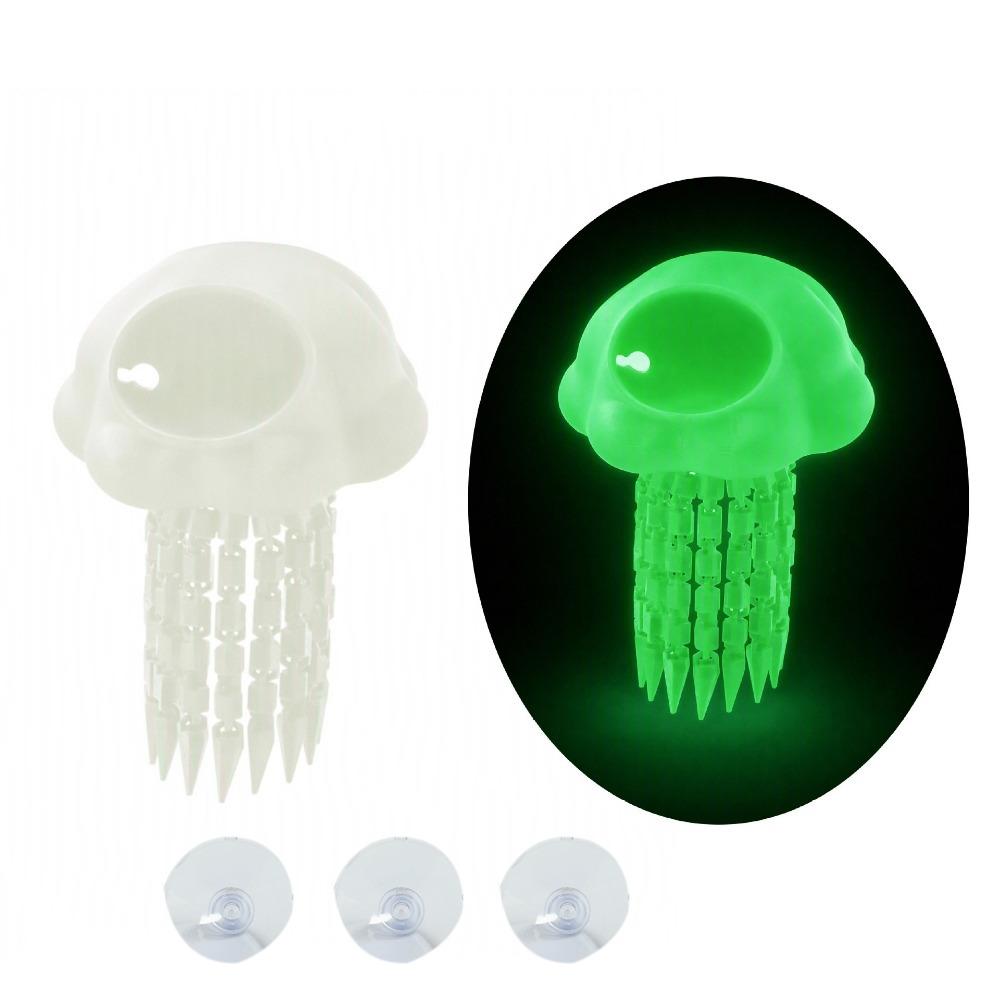 Jellyfish Shape Aquarium Hideout Cave 3D Printed Fish Tank Hiding Cave Betta Fish