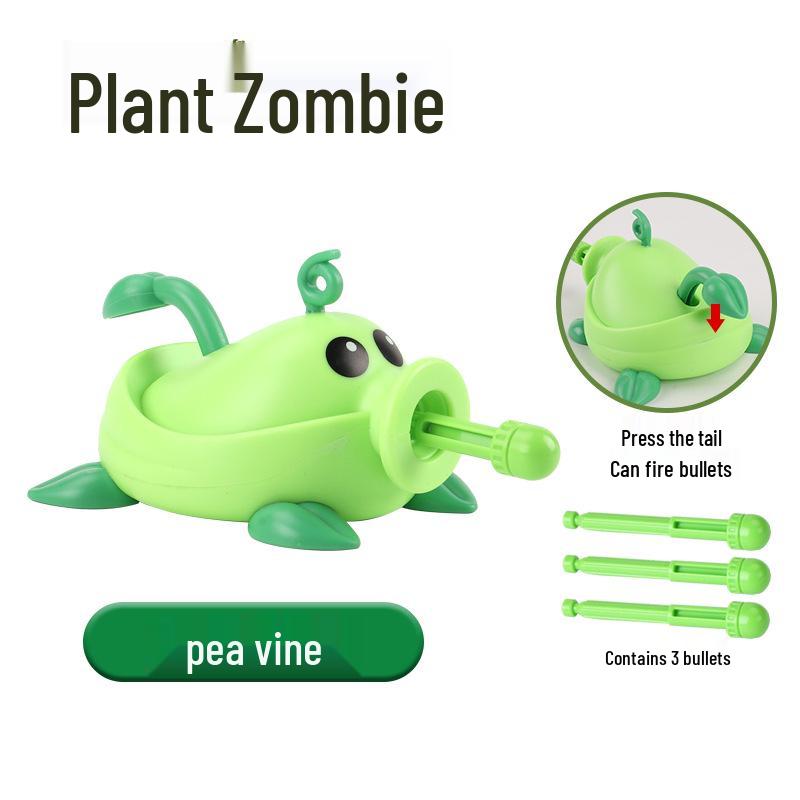 Plants vs. Zombies Toy Set: Machine Bug, Football Gun, Pea Pod, Carnivorous Plant Models
