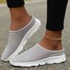 2025 Summer Mesh Casual Shoes Breathable Half Loafers Fashion Outdoor Indoor Slippers Women Flats Comfortable Couple Sneakers
