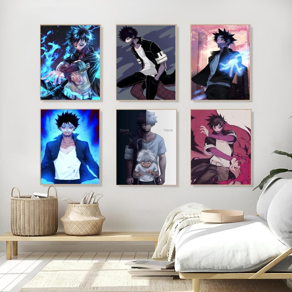 1PC My Hero Academia Dabi Poster Self-adhesive Art Waterproof Paper Sticker Coffee House Bar Room Wall Decor