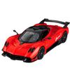 Modellino di Auto Supercar Pagani Huayra R in Lega 1/32 con Suono e Luci, Pull Back, Giocattolo per Bambini, Collezionabili, Regalo di Compleanno