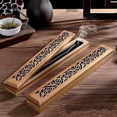 1Pc Incense Burner, Wooden Craft Incense Stick Burner for Home Room decoration,Halloween, Autumn Festivals, Christmas, Winter
