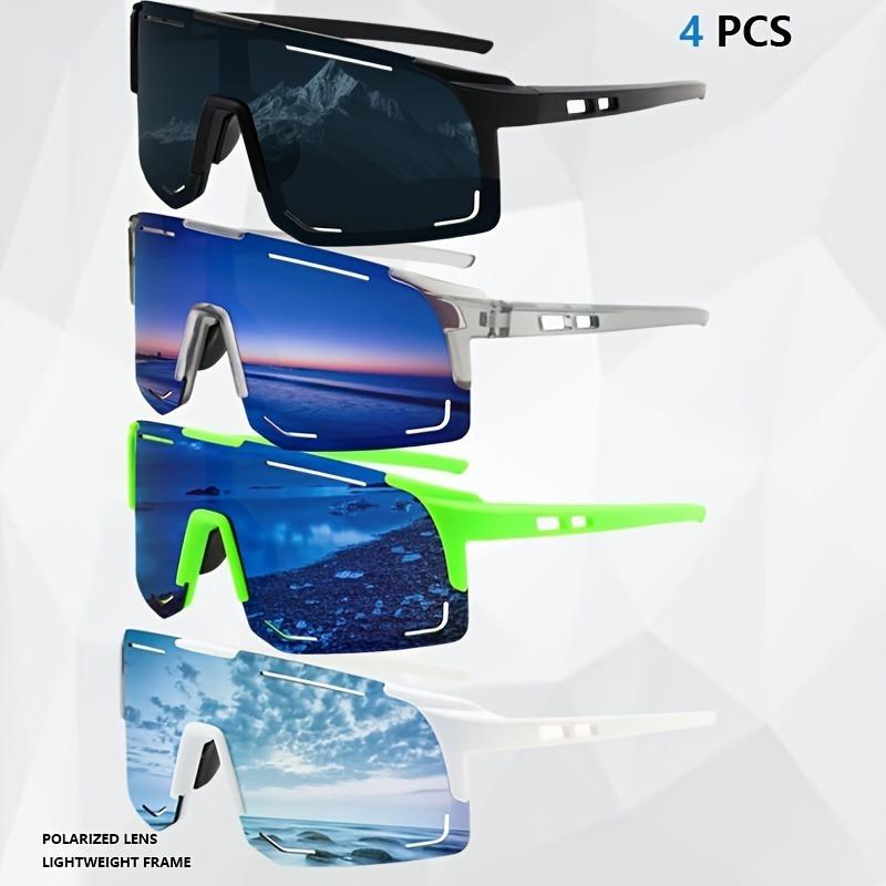 4pcs Men's Eyeglasses Decoration Large Frame Trendy Unisex Style