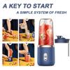 Spremiagrumi elettrico portatile da 400 ml 6 lame Tazza di succo di frutta USB ricaricabile automatico piccolo spremiagrumi frullatore macchina robot da cucina