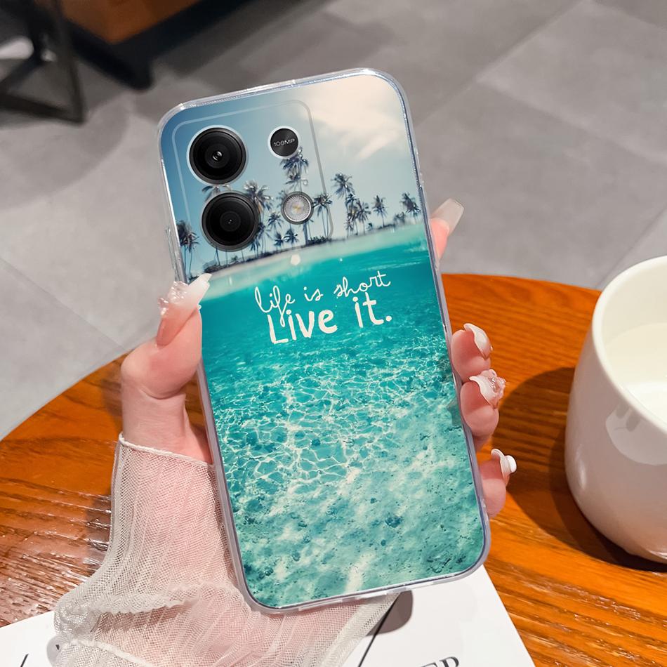 For Redmi Note 13 Pro Plus Phone Case Creative Fun Soft Slim Silicone Transparent Anti Drop Back Cover For Redmi Note13 13Pro+