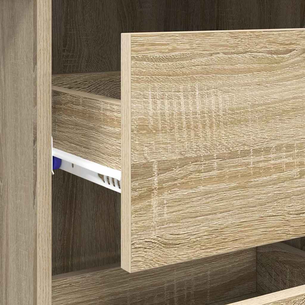 Desk Sonoma Oak 90 x 37.5 x 75 cm engineered wood