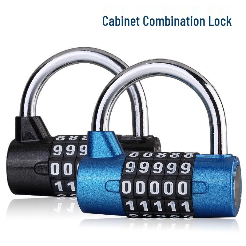 Oversized 5-Digit Combination Padlock for Gym Locker Cabinet or Toolbox