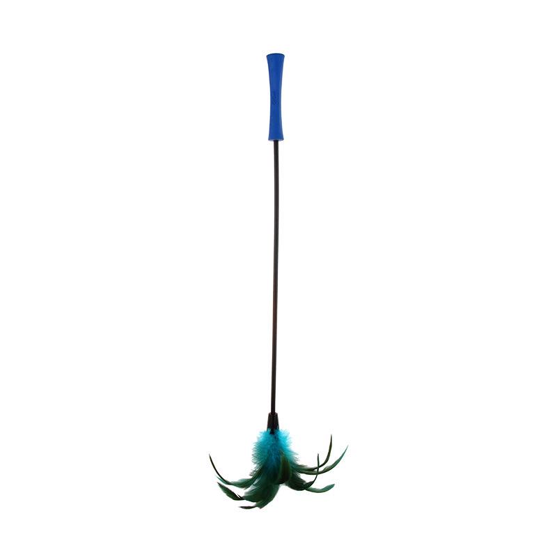 GiGwi Feather Teasing Stick - Durable Cat Toy for Self-Entertainment and Exercise