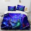 3D Print Deep Rock Galactic Game DRG Bedding Set Duvet Cover Bed Set Quilt Cover Pillowcase Comforter king Queen Size Boys Adult