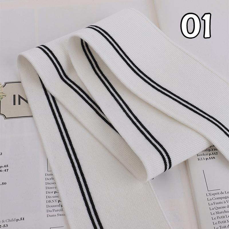 6x90cm Rib Neckline Cuff Collar Fabric Hem Elastic Knitted Baseball Uniform Jacket Coat Rib Trim Clothing Diy Sewing Accessory