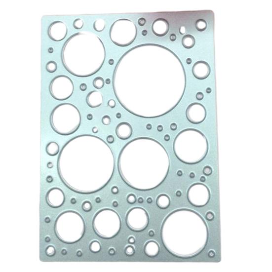 

Режущий штамп Многоразовый Кружевной дизайн Круг Точки Пазл Трафарет Форма для