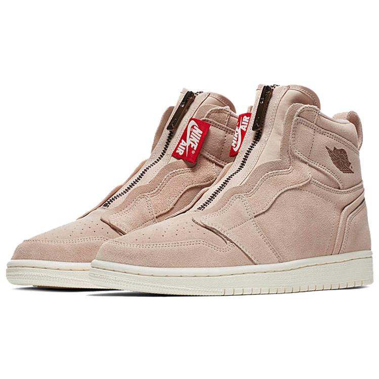 New JORDAN 1 Retro High Zip Particle Beige Women's AQ3742-205