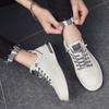 2023 New Men's Fashion Casual Leather Shoes Non-slip Wear-resistant Sports Shoes Comfortable Flat Slip-on Casual Shoes Shoes Men