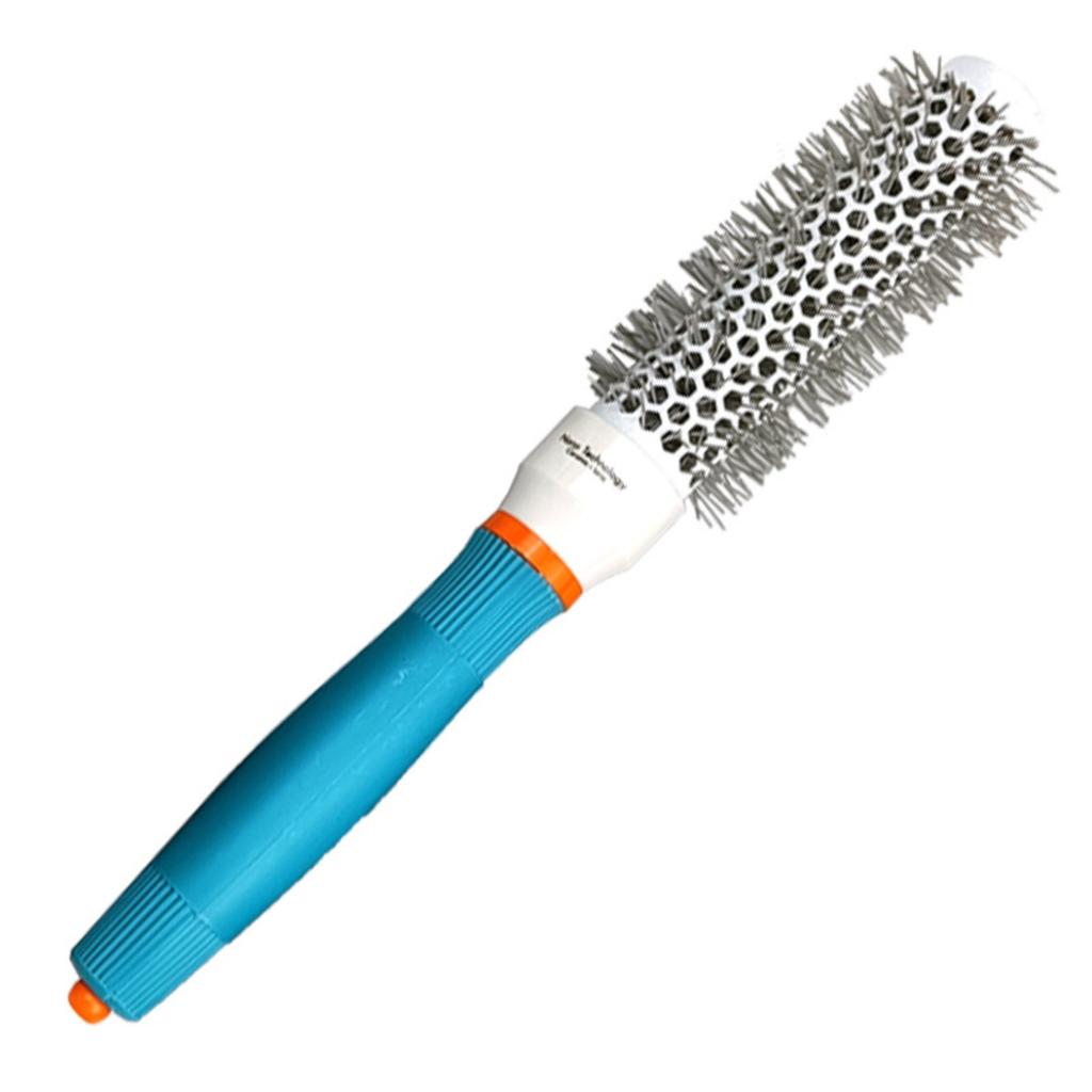 Professional Ceramic Aluminum Barrel Round Hair Brush High Temperature Resistant Hollow Roll Styling Comb for Voluminous Curls and Hair Shaping
