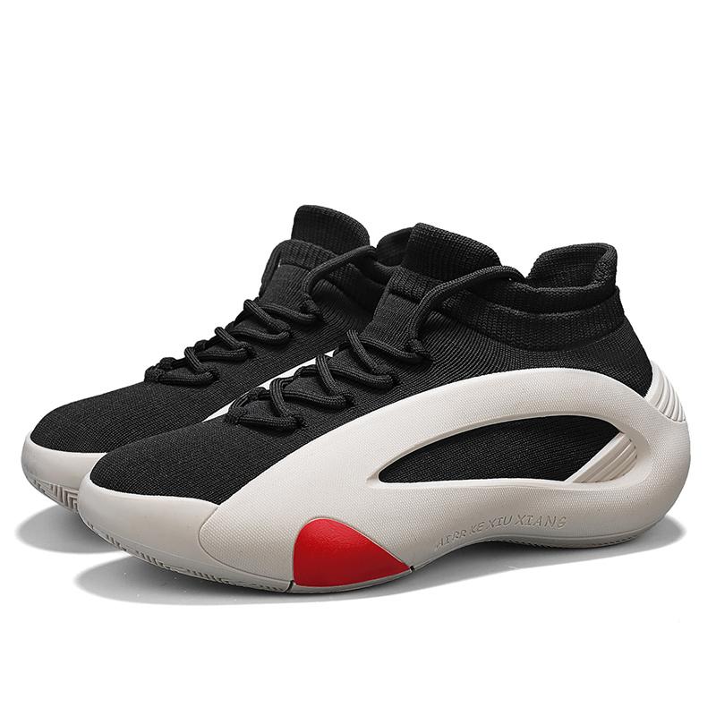 Mens Basketball Shoes 2025 Original luxury Casual Soft Sports Shoes Round Head Handsome Elastic Wide Feet Air Cushion Sneakers