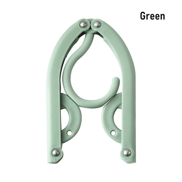 Folding Hangers Portable Outdoor Non-Slip Hanger Portable Travel Cloth Hanger Clothespin Towel Sock Storage Closet Organizer