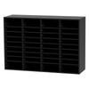 Wood Literature Organizer, 36 Compartments, File Sorter with Removable Shelves, Mailboxes Slot for Office Home Classroom Mailrooms Organization, EPA