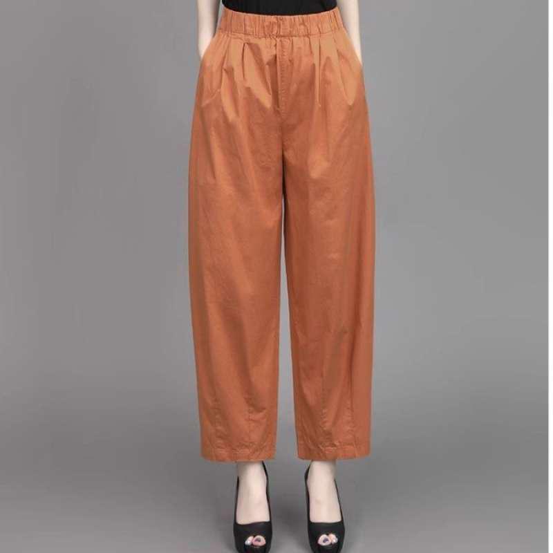 

2026 Women s Summer Loose Crop Harem Pants, Plus Size Carrot Shape, Slimming and Casual Fit XL