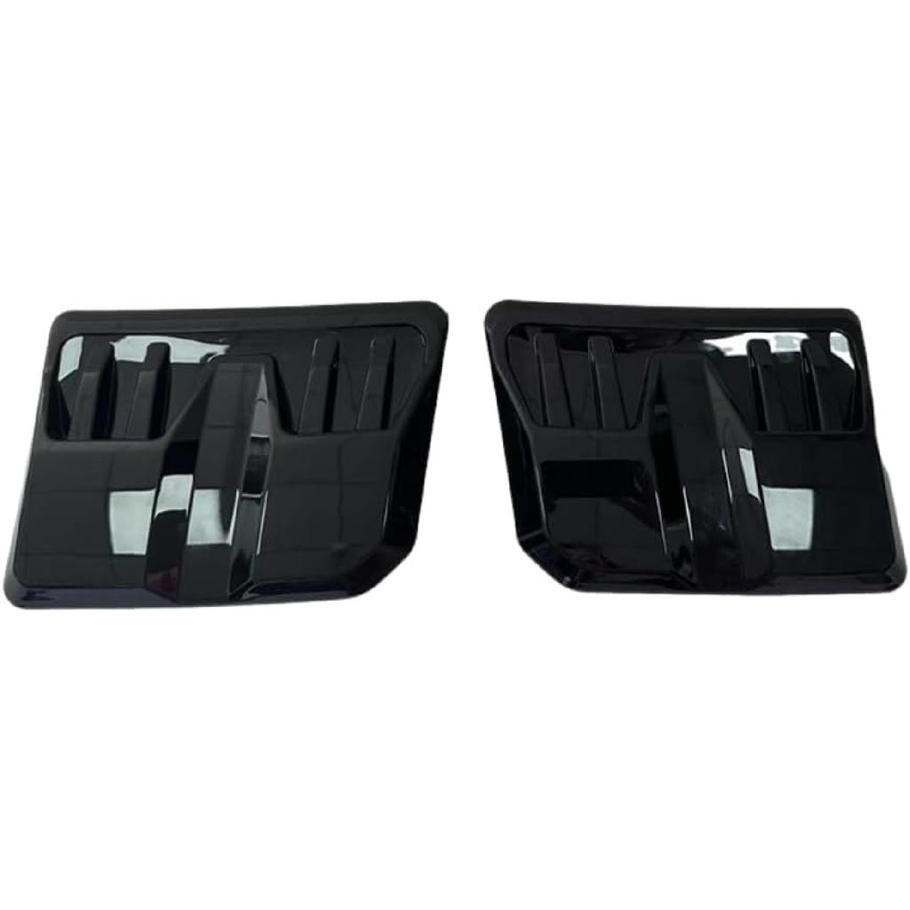 2PCS Universal Car Decorative Air Intake Trim Cover,Hood Air Vent,Air Flow Intake for Car Hood (Black)