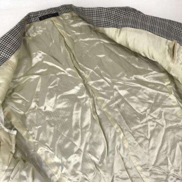 Nino Danieli Tailored Jacket Fully Lined Men L 50 Beige Check(USED)