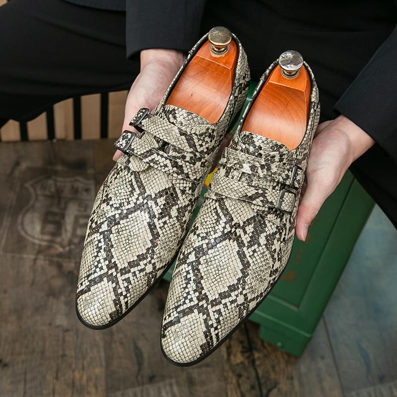 Fashion Casual men's leather shoes Luxury designer's personalized style Nightclub and party Daily hairstylist Handsome shoes 38-47