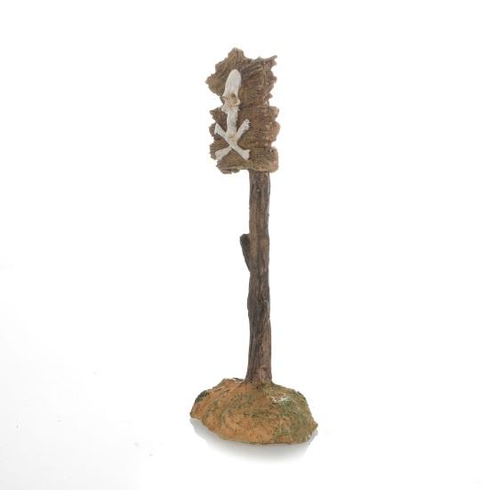 Aquarium Decoration Ornament Cartoon Resin Artificial Shark Warning Sign Landscaping Accessories for Fish Tank Aquarium Background