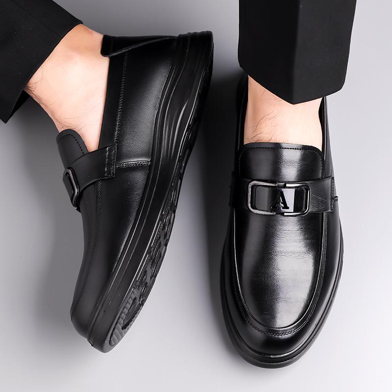 Fashion 2024 New Arrival Fashion Men Business Shoes Italian Handmade Shoes Male Comfortable Leather LoafersSlip-ons Men Casual Footwear