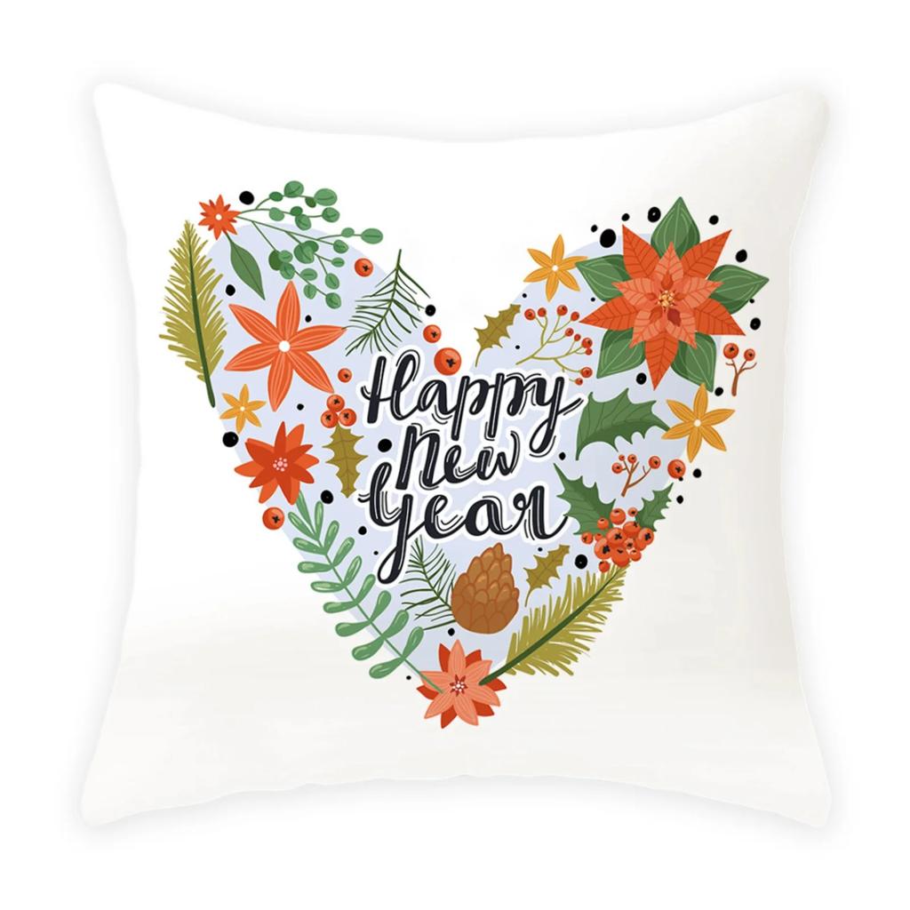 Christmas Themed Pillowcases Car Accessories Office Santa Claus Living Room Sofa Home Pillowcases