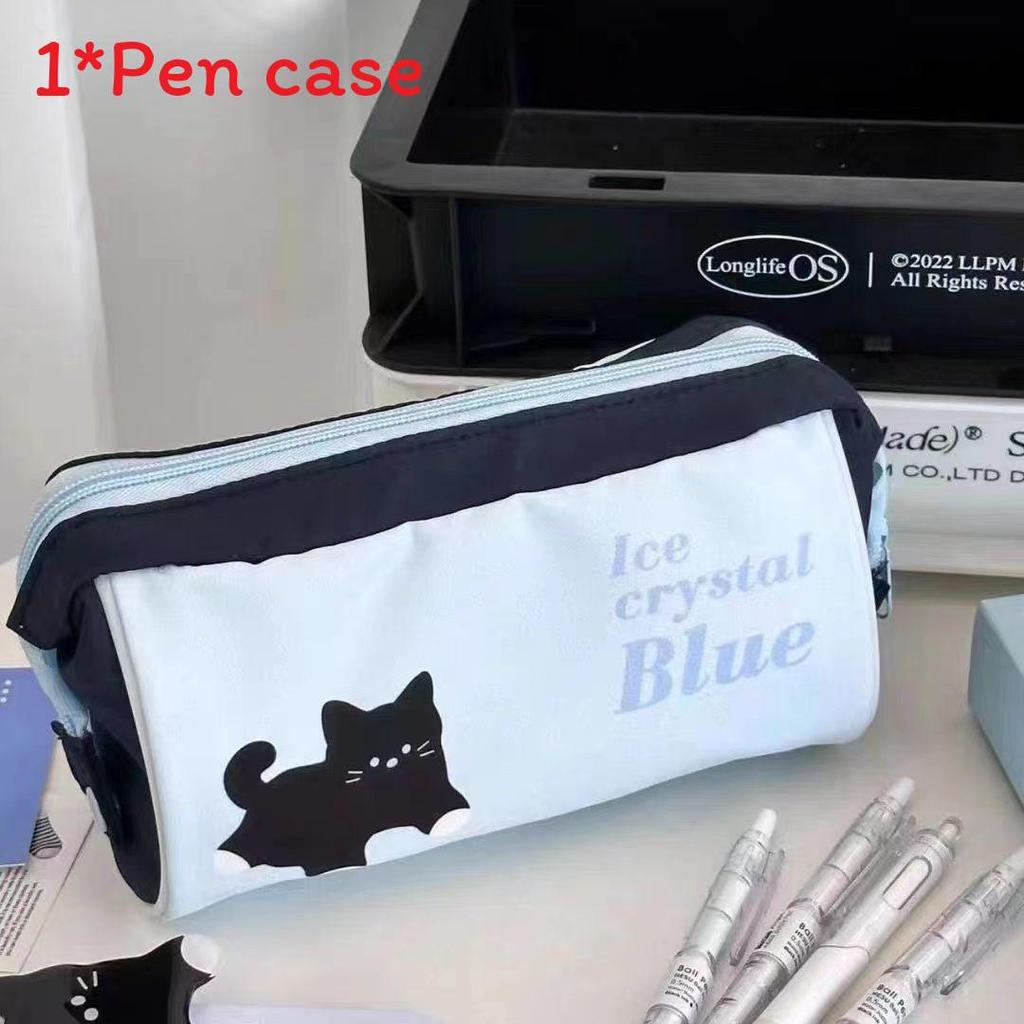 Trousse à Crayons pour Chien en Toile Grande Capacité pour Étudiants et Usage de Bureau
