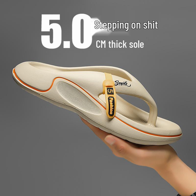 Men's Summer Flip-Flops: Cool, Non-Slip, Soft Sole, Deodorant Sports Sandals for Beachwear