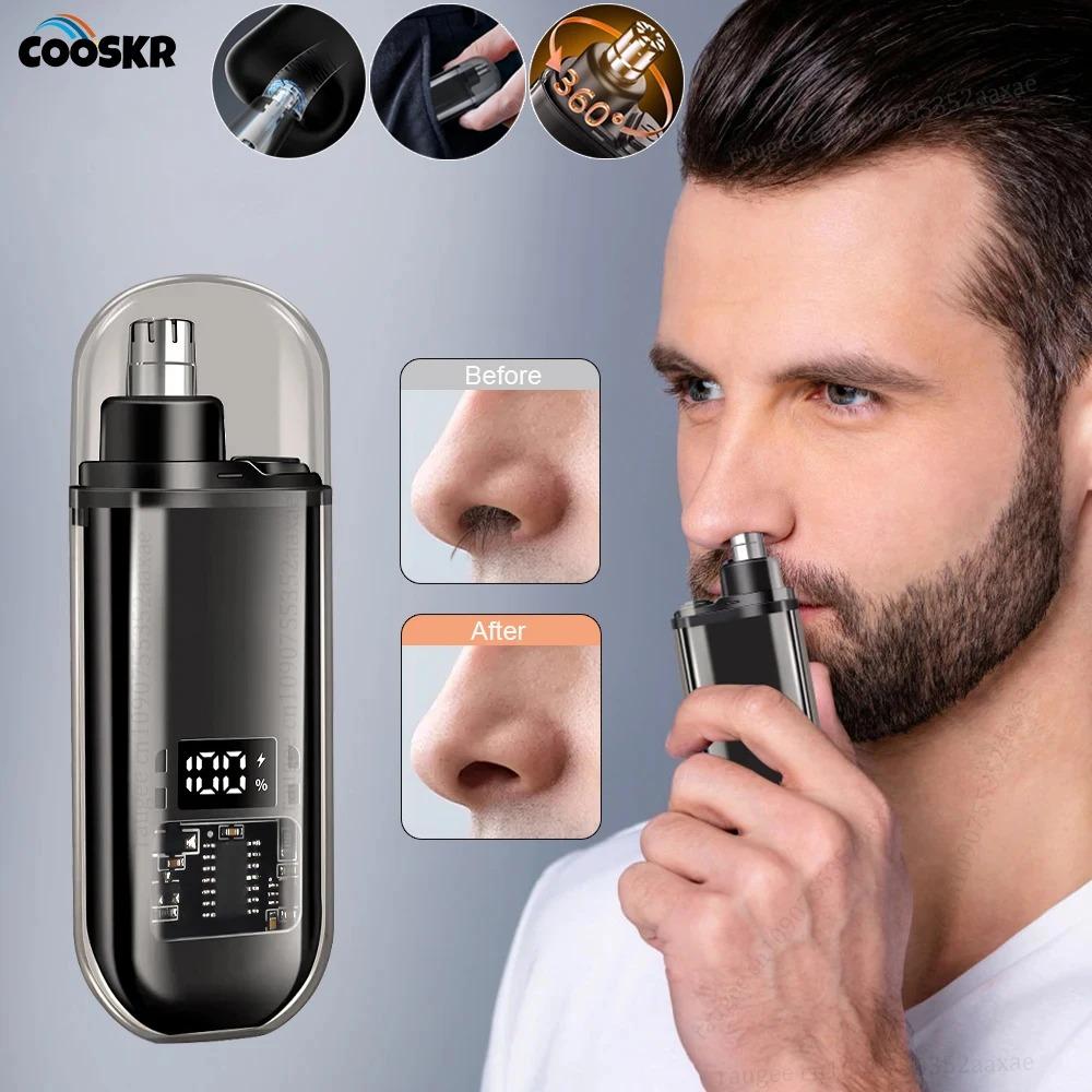 Portable Electric Nose Hair Trimmer Mini Hair Cutter For Nose Type-C Charging Rechargeable Washable Trimmer for Man
