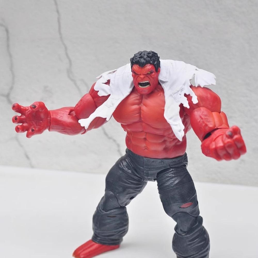 Avengers Retro Series Red Hulk Limbs Joint Movable Action Figure Statue Collectible Model Toys Surprise Souvenir Gift