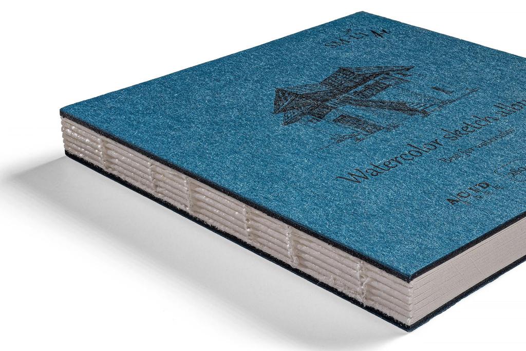 Authentic Sketchbook Watercolor Premium Watercolor Paper Lay Flat Binding Size 140 X 140mm SM•LT