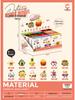 Compatible with LEGO: Fries, Hamburger, Fruit Educational Micro-Particle Building Blocks