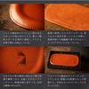 De Tabletop Tochigi Genuine Made In R Brown [Am Mas] Tray, Leather, Oval, Leather, Japan, Accessories, Handmade, Simple, TY-022