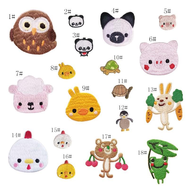Creative Cartoon Animal Embroidered Patch for Jackets - High-End Repair & Decoration