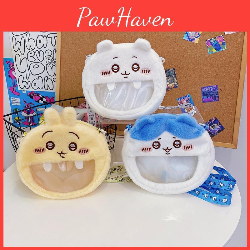 Single Chiikawa Shoulder Crossbody Bag Transparent Round Bags Coin Purse Gift