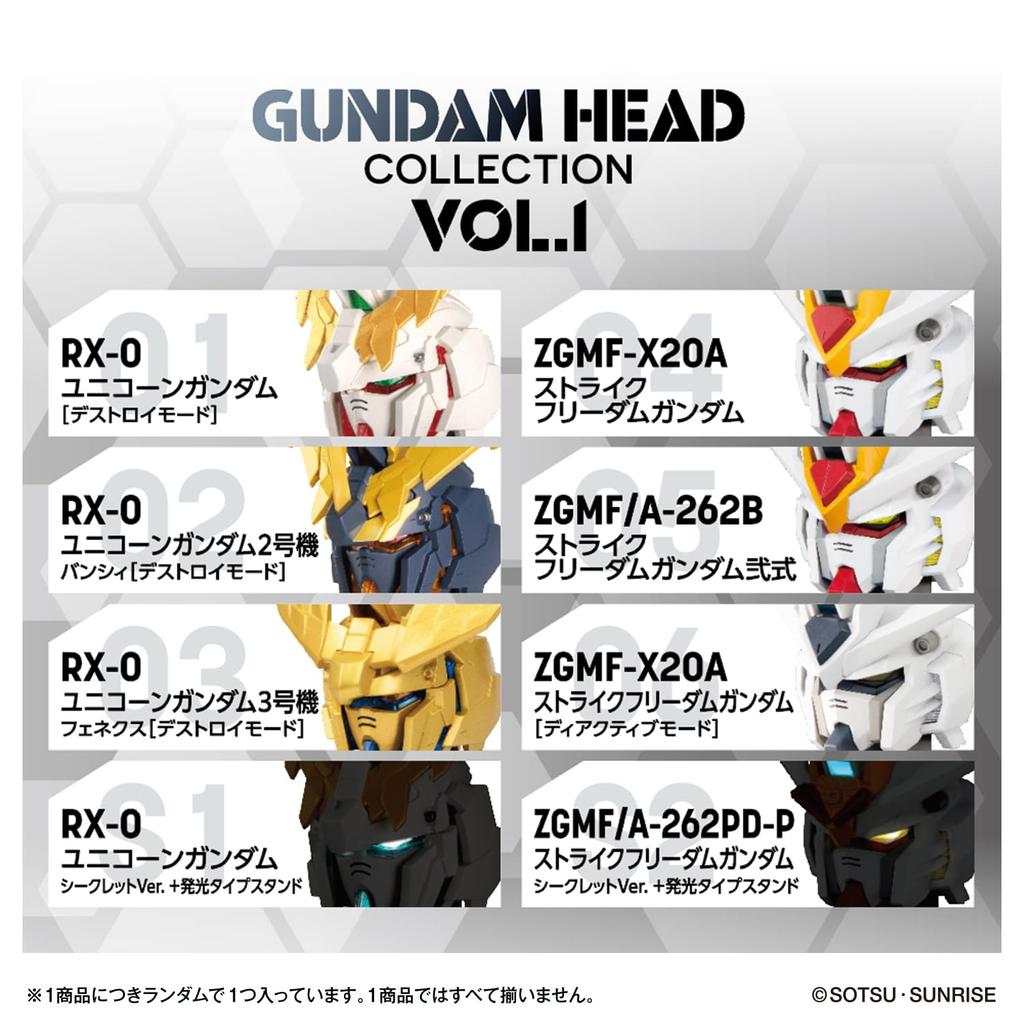 GUNDAM HEAD COLLECTION BOX Contains 6 Recommended 15 Years and Older Mobile Suit Gundam [Bandai] Vol.1 (1 Pieces) Age